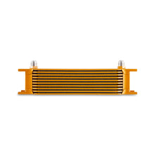 Load image into Gallery viewer, Mishimoto Universal -8AN 10 Row Oil Cooler - Gold Oil Coolers Mishimoto
