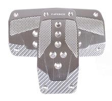 Load image into Gallery viewer, NRG Aluminum Sport Pedal A/T - Gunmetal w/Silver Carbon Pedal Covers NRG
