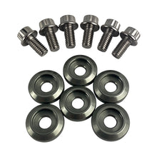 Load image into Gallery viewer, BLOX Racing New Fender Washers Kit M6 12pt - 6pc Large Diameter Gun Metal Hardware Kits - Other BLOX Racing

