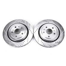 Load image into Gallery viewer, Power Stop 16-18 Cadillac ATS Rear Evolution Drilled &amp; Slotted Rotors - Pair Brake Rotors - Slot &amp; Drilled PowerStop
