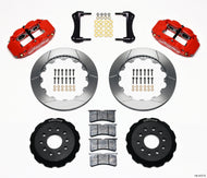 Wilwood Narrow Superlite 6R Front Hat Kit 12.88in Red 88-93 Corvette C4 Big Brake Kits Wilwood