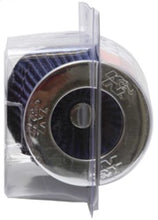 Load image into Gallery viewer, K&amp;N Universal Air Filter Chrome Round Tapered Blue - 4in Flange ID x 1.125in Flange Length x 5.5in H Air Filters - Universal Fit K&amp;N Engineering   

