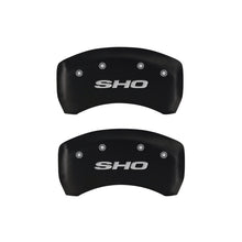 Load image into Gallery viewer, MGP 4 Caliper Covers Engraved Front &amp; Rear SHO Red finish silver ch Caliper Covers MGP
