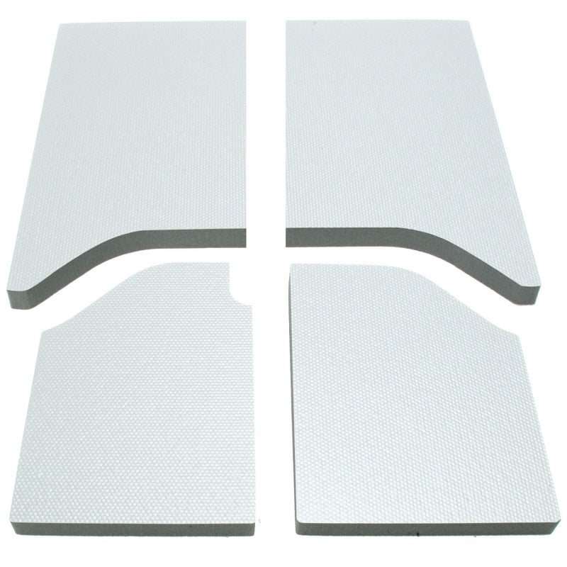 DEI 11-18 Jeep Wrangler JK 2-Door Boom Mat Headliner - 4 Piece - White Hard Top Accessories DEI