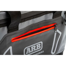 Load image into Gallery viewer, ARB Cooler Bag Charcoal w/ Red Highlights 15in L x 11in W x 9in H Holds 22 Cans Tow Straps ARB
