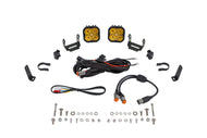 Diode Dynamics SS3 LED Bumper 1 1/2 In Roll Bar Kit Sport - Yellow SAE Fog (Pair) | DD7664