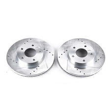 Load image into Gallery viewer, Power Stop 89-90 Nissan 300ZX Front Evolution Drilled &amp; Slotted Rotors - Pair Brake Rotors - Slot &amp; Drilled PowerStop   
