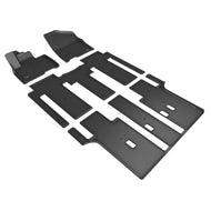 3D MAXpider 21-23 Kia Carnival / Sedona 8-Passenger Kagu Black R1 R2 R3 Floor Mats - Rubber 3D MAXpider   