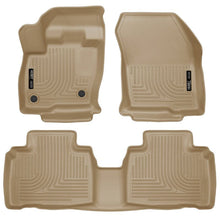 Load image into Gallery viewer, Husky Liners 2015 Ford Edge WeatherBeater Front &amp; 2nd Row Combo Tan Floor Liners Floor Mats - Rubber Husky Liners
