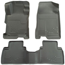 Load image into Gallery viewer, Husky Liners 06-11 Honda Civic (4DR) WeatherBeater Combo Gray Floor Liners Floor Mats - Rubber Husky Liners
