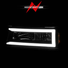 Load image into Gallery viewer, ANZO 04-12 GM Colorado/Canyon/I-Series Crystal Headlights - w/ Light Bar Black Housing 4pcs Headlights ANZO
