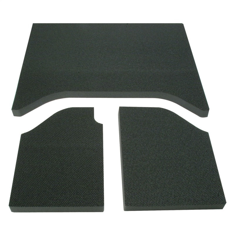 DEI 07-10 Jeep Wrangler JK 2-Door Boom Mat Headliner - 3 Piece - Black Hard Top Accessories DEI