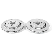 Load image into Gallery viewer, Power Stop 14-19 Chevrolet Corvette Rear Evolution Drilled &amp; Slotted Rotors - Pair Brake Rotors - Slot &amp; Drilled PowerStop
