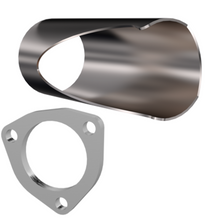 Load image into Gallery viewer, QTP 2.75in Weld-On QTEC DIY Cutout Pipe Exhaust Cutouts QTP
