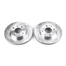 Load image into Gallery viewer, Power Stop 90-00 Honda Civic Front Evolution Drilled &amp; Slotted Rotors - Pair Brake Rotors - Slot &amp; Drilled PowerStop   
