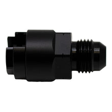 Load image into Gallery viewer, DeatschWerks 6AN Male Flare to 1/4in Female EFI Quick Connect Adapter - Anodized Matte Black Fuel Components Misc DeatschWerks
