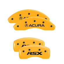 Load image into Gallery viewer, MGP 4 Caliper Covers Engraved Front &amp; Rear MGP Yellow Finish Black Char 2005 Lexus GX470 Caliper Covers MGP
