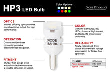 Load image into Gallery viewer, Diode Dynamics 194 LED Bulb HP3 LED Warm - White Set of 12 Bulbs Diode Dynamics   

