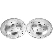 Load image into Gallery viewer, Power Stop 09-10 Pontiac Vibe Rear Evolution Drilled &amp; Slotted Rotors - Pair Brake Rotors - Slot &amp; Drilled PowerStop   
