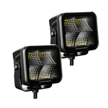 Load image into Gallery viewer, Go Rhino Xplor Blackout Series Cube LED Flood Light Kit (Surface/Threaded Stud Mnt) 2x2 - Blk (Pair) Light Bars &amp; Cubes Go Rhino   
