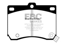 Load image into Gallery viewer, EBC 91-96 Ford Escort 1.8 Greenstuff Front Brake Pads Brake Pads - Performance EBC   
