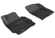 3D MAXpider 2011-2013 Hyundai Elantra Kagu 1st Row Floormat - Black Floor Mats - Rubber 3D MAXpider   