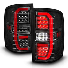 Load image into Gallery viewer, ANZO 14-18 GMC Sierra 1500 Full LED Taillights Black Housing Clear Lens (w/C Light Bars) Tail Lights ANZO
