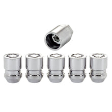 Load image into Gallery viewer, McGard Wheel Lock Nut Set - 5pk. (Cone Seat) M12X1.5 / 13/16 Hex / 1.28in. Length - Chrome Lug Nuts McGard

