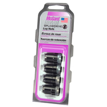 Load image into Gallery viewer, McGard SplineDrive Lug Nut (Cone Seat) M12X1.5 / 1.24in. Length (4-Pack) - Black (Req. Tool) Lug Nuts McGard
