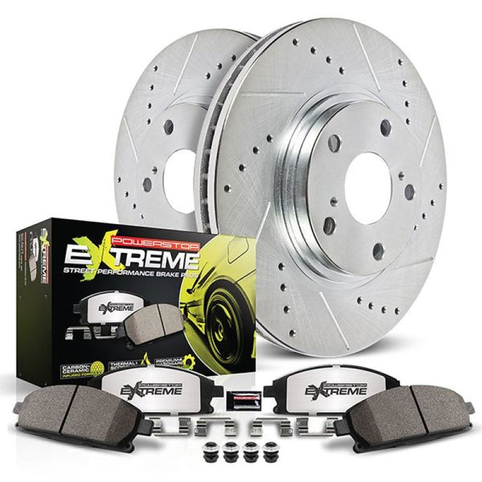 Power Stop 70-72 Plymouth Duster Front Z26 Street Brake Kit Brake Kits - Performance D&S PowerStop   