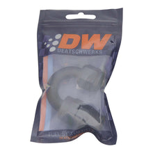 Load image into Gallery viewer, DeatschWerks 8AN Female Swivel 180-Degree Hose End PTFE (Incl Olive Insert) - Anodized Matte Black Fittings DeatschWerks
