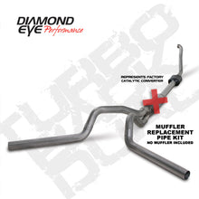 Load image into Gallery viewer, Diamond Eye KIT 4in TB MFLR RPLCMENT PIPE DUAL SS 94-97 5 7 3L F250/F350 PWRSTROKE NFS W CARB STDS Turbo Back Diamond Eye Performance
