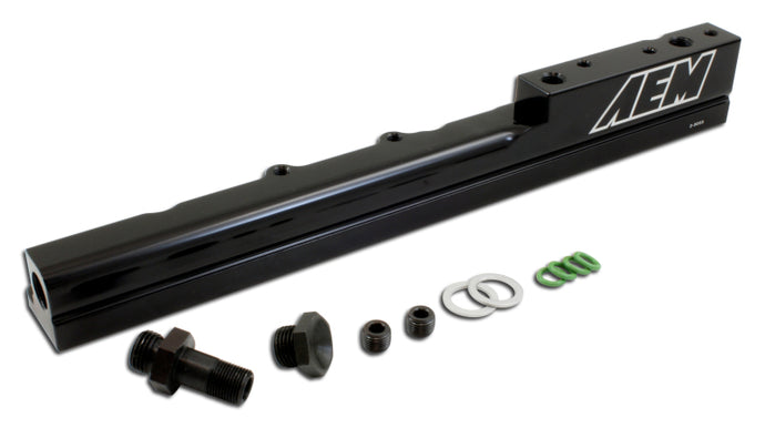 AEM 99-00 Honda Civic Si Black Fuel Rail Fuel Rails AEM
