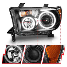 Load image into Gallery viewer, ANZO 2007-2013 Toyota Tundra Projector Headlights w/ Halo Black (CCFL) Headlights ANZO
