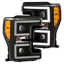 Load image into Gallery viewer, ANZO LED Headlights 17-18 Ford F-250 Super Duty Plank-Style L.E.D. Headlight Black (Pair) Headlights ANZO
