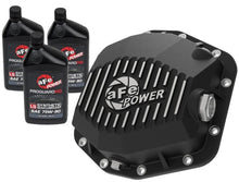 Load image into Gallery viewer, aFe POWER 2021 Ford Bronco w/ Dana M220 Diff Cover w/ Gear Oil Black Street Series w/ Machined Fins Diff Covers aFe
