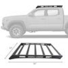 Load image into Gallery viewer, Go Rhino 16-23 Toyota Tacoma DC Ceros Low Profile Roof Rack - Tex. Blk Roof Rack Go Rhino
