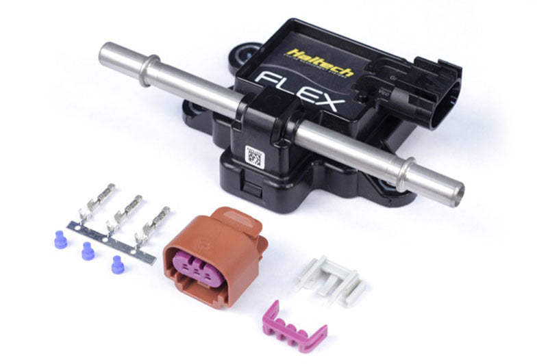 Haltech Flex Fuel Composition Sensor for 3/8 (GM Spring Lock) Fittings (Incl Plug & Pins) Fittings Haltech