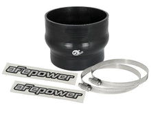 Load image into Gallery viewer, aFe Magnum FORCE CAI Silicone Coupling Kit (4in. ID to 3.5in. ID) 2.75in L Straight Reducer - Black Air Intake Components aFe
