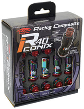 Load image into Gallery viewer, Project Kics 12x1.50 R40 Iconix Lock &amp; Lug Nuts - Neo Chrome w/Black Seat w/o Cap (16+4 Locks) Lug Nuts Project Kics
