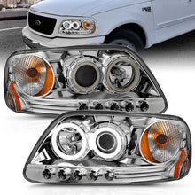 Load image into Gallery viewer, ANZO 1997.5-2003 Ford F-150 Projector Headlights w/ Halo Chrome 1pc Headlights ANZO
