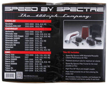 Load image into Gallery viewer, Spectre 99-07 GM Truck V8-4.8/5.3/6.0L F/I Air Intake Kit - Clear Anodized w/Red Filter Cold Air Intakes Spectre
