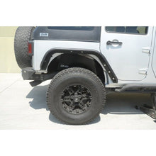 Load image into Gallery viewer, DV8 Offroad 07-18 Jeep Wrangler JK Rear Aluminum Inner Fender - Black Wheel Well Liners DV8 Offroad
