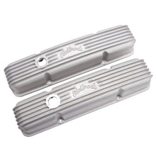 Load image into Gallery viewer, Edelbrock Valve Cover Classic Series Chevrolet 1959-1986 262-400 CI V8 w/ Oil Fill Hole Satin Valve Covers Edelbrock
