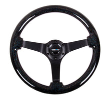 Load image into Gallery viewer, NRG Reinforced Steering Wheel (350mm / 3in Deep) Classic Blk Sparkle Wood Grain w/Blk 3-Spoke Center Steering Wheels NRG
