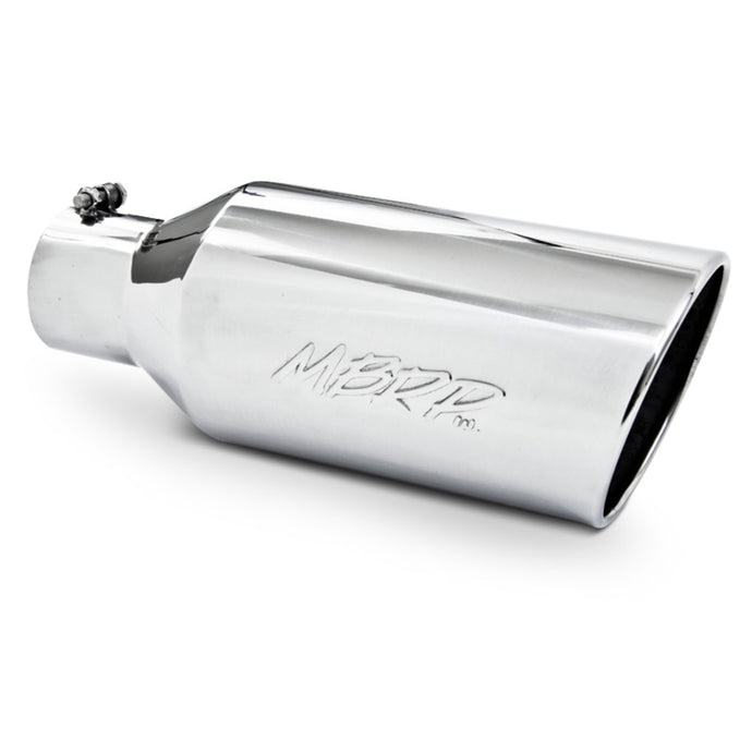 MBRP Universal Tip 7inch O.D. Rolled End 4inch inlet 18inch length - T304 (SINGLE TIP) Steel Tubing MBRP   