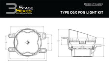 Load image into Gallery viewer, Diode Dynamics SS3 Sport Type CGX Kit ABL - Yellow SAE Fog Light Accessories and Wiring Diode Dynamics   
