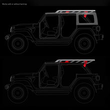 Load image into Gallery viewer, Go Rhino 19-22 Jeep Wrangler JLU SRM Roll Bar Mount Kit - Tex. Blk Roof Rack Go Rhino
