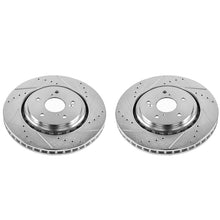 Load image into Gallery viewer, Power Stop 14-16 Acura MDX Front Evolution Drilled &amp; Slotted Rotors - Pair Brake Rotors - Slot &amp; Drilled PowerStop   

