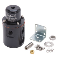 Load image into Gallery viewer, Edelbrock Fuel Pressure Regulator Carbureted 160 GPH 5-10 PSI 3/8In In/Out Returnless Black Fuel Pressure Regulators Edelbrock
